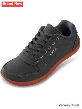 ✨ WHITIN Women's Minimalist Barefoot Wide Toe Box Canvas Athletic Walking